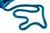 Seachoice Double-Braid Nylon Dock Line w/Eye Splice, Pre-Shrunk, Heat Stabilized, 3/4 in. X 35 Ft., Blue