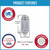 Wheel Accessories Parts 24 Pcs 14mm 1.50 14x1.50 Thread Bulge Acorn 2.00" Long Lug Nut Chrome 22mm 7/8" Fits 1999+ Chevrolet 1500 Silverado GMC Sierra 1500 | 2015+ Ford F150 | 2019+ RAM 1500