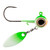 Northland Fishing Tackle Deep-Vee Spin Jig, Versatile Walleye Spinning Jig with Thumper Willow Blade, Multi-Species Lure, Essential Fishing Bait, 1/16 Oz, Watermelon