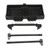 Attwood 9090-5 Adjustable Battery Tray, for 24/24M Series Batteries, Heavy-Duty Black Plastic, Height-Adjustable Crossbar