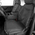 Covercraft Custom-Fit Front Bucket SeatSaver Seat Covers - Polycotton Fabric, Charcoal Black
