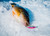 Northland Fishing Tackle Glass Buck-Shot Ice Fishing Jigging Spoon, Green Perch, 1/8 Oz for Walleye, Perch, and Crappie