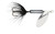 Yakima Bait Wordens 206-BL6 Rooster Tail in-Line Spinner, 2", 1/16 oz, Treble Hook, Black