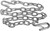 attwood 11011-7 Heavy-Duty 51-inch Steel Boat Trailer Safety Chain with Spring Clip Hooks