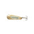 Custom Jigs SL14-CS-101 Slender Spoon, 1/4-Ounce, Silver/Chartreuse