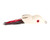 Scum Frog Original Topwater Bass Fishing Hollow Body Frog Lure with Weedless Hooks, Red Pearl