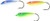 Northland Tackle Gum-Drop Floater, Assorted, 1 Hook