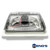 HENG'S INDUSTRIES Zephyr RV 14" Roof Vent Fan | Clear Lid | Remote Powered | White Screen Frame, Collar, & 6" Square Garnish | SV0113-G4/70113V-G4