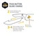 Outdoor Edge 3.0" Drop-Point with Serrations Blade Pack (Black, 6 Blades), Compatibility Blade Code 300