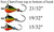 K & E Skandia Tungsten Jigs Pelkie SKP (Glow Red, SKP-10)