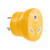 Camco Power Grip Camper/RV Generator Adapter | Features a Heavy-Duty 30 Amp Locking Male and Female Connection | Rated for 125 Volts / 3750 Watts (55333), Yellow
