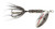 Yakima Bait Wordens 208-MSBL Rooster Tail in-Line Spinner, 2 1/4", 1/8 oz, Metallic Silver Black