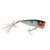 Rebel Pop-R Feathered Topwater Popper Fishing Lure, Harvest Moon