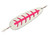 SHASTA TACKLE #3 Sling Blade, Silver/Pink