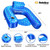 SWIMLINE SOLSTICE Extra-Large Fabric Covered U-Seat Pool Float U-Seat Lounger Raft For Adults & Kids I Comfortable Sling Seat, Back Rest, Cup Holder, & Quick-Dry Cover For Adult Or Kid Floating