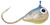 Celsius Tungsten Stunner 1/16 oz CESJ116-GSB Jig Glow Silver/Blue