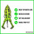 LUNKERHUNT Prop Frog Fishing Lure for Bass Fishing | Realistic Frog Lure with Prop Action (Green Tea) | Trout and Pike Bait, Freshwater Lure with Hollow Body, Weedless Hooks