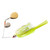 BOOYAH Tux and Tails - Chartreuse White/Gold - 3/8 oz