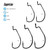 Gamakatsu Super Line EWG Hook-Pack Of 25 (Black, 3/0)