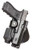 Fobus GLT17 Tactical Paddle Holster, Fits Glock 17,22,31 with Rail Mounted Laser or Light, Right Hand , Black