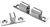 SEACHOICE Friction Catch, 1 3/4" X 5/16", Chrome Plated Brass