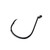 EAGLE CLAW Lazer Sharp Long Shank Octopus Hook, Offset Up Eye, Barbed, Size 1/0, Medium Wire, 46 Hooks, Platinum Black