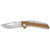 Camillus Sevens 7" Compact Durable Rust&Corrosion-Resistant Clip Point AUS-8 Stainless Steel Everyday Carry Folding Pocket Knife, Coyote Brown