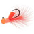 Hawken AJH18033 Aerojig Hackle Jig 1/8 oz Peach Flame