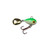 Lunkerhunt Spinner Baits for Bass Fishing | Magic Beans SpinnerBait | Best Fishing Lures Spinners for Trout Fishing (Glow Green)
