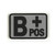 VooDoo Tactical 07-0993014000 Blood Type Rubber Patch (B+ Positive), Gray