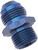 Edelbrock 670510 Blue Anodized Aluminum -6AN Flare to 12mm Metric Adapter