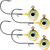 VMC Neon Moon Eye Jig 1/8 Yellow Perch, One Size