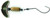 Mack's Lure 63355 Spin Drift Walleye Bait, Chartreuse Green Tiger