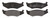 Raybestos PGD415M Professional Grade Semi-Metallic Disc Brake Pad Set