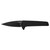 Kershaw Fatback Pocketknife, 3.5" 8Cr13MoV Steel Drop Point Plain Edge Blade, Tactical EDC, One-Handed Assisted Flipper Opening,Black