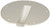 King CE2000 Cable Entry Cover, White