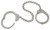 Peerless Handcuffs Company Leg Iron Handcuff, Nickel Finish