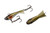 Eurotackle Z-Darter V2 Micro 1" 1/16oz Ice Fishing & Panfish Rattle Jigging Minnow Lure (Baby Bluegill)