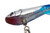 Eurotackle Z-Darter V2 Micro 1" 1/16oz Ice Fishing & Panfish Rattle Jigging Minnow Lure (Blue Chrome (UV))
