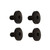 Hogue Beretta 92 & Taurus PT92 Grip Screws (Per 4) Hex, Black