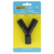 Seachoice 3-Way Y Fitting, Fits 3/4 in. ID Hose, Black Plastic