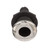 Seachoice Covered Thru-Hull Fitting w/Stainless-Steel Flange, Fits 3/4 in. ID Hose,Black