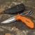 Smith's Consumer Products, Inc. 51104 Edgesport Folding Gut Hook Plus Knife, Orange, 3 in