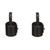 Seachoice Plastic External Eye Ends for Canopy Top, Black, 7/8 in. OD, Pack of 2