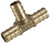 BestPEX 51151 Metal Brass Tee, 0.5" Size