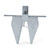 Lewmar Galvanized Steel Fluke Anchor 8 lbs., for Boats up to 18' - 2020202776