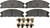 Raybestos PGD1611C Professional Grade Ceramic Disc Brake Pad Set
