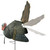Primos Hunting Killer B Full Strut Turkey Decoy – Moveable Fan, 90 ft Pull Rope & Iridescent Colors Gives Lifelike Appearance, Lightweight & Mobile Turkey Hunting Decoy