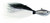 SPRO Bucktail Jig-Pack of 1, Dark Shad, 1-Ounce