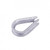 Whitecap S-1540, 3/8" Bar Rope Thimble, Galvanized Steel